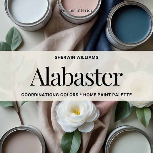 Sherwin Williams Alabaster Paint Color Palette: Whole Home Color Scheme (PDF Download) - Etsy
