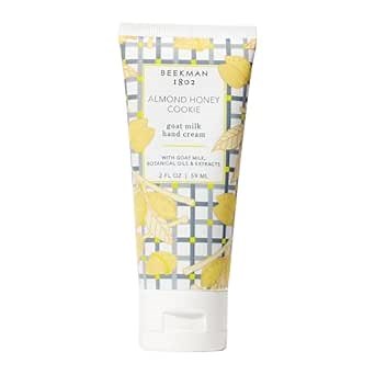 Beekman 1802 Goat Milk Hand Cream – Almond Honey Cookie – Scented – 2 oz – Moisturizing Hand Lotion for Dry Skin – Non-Greasy – Sensitive Skin Safe – Cruelty Free
