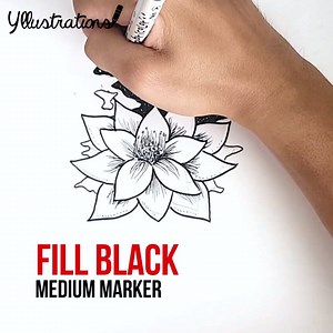 62K views · 199 shares | How to draw: Flower No.1 Illustrator: https://www.instagram.com/le.hobo.art/ Follow our Instagram page: https://www.instagram.com/yllustrations/ | Yllustrations | Facebook