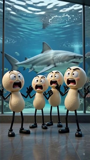 STOP! Sharks Never Stop Swimming?! 🦈😱 | Funny Science Facts Animation #Shorts