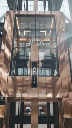 Luxury ka next level 🚀Presenting Rose Gold Glass Elevator with MS Structure by JFTA