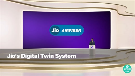 47K views · 799 reactions | Shri Kiran Thomas, President at RIL, highlighted Jio’s Digital Twin system that enables gigabit internet activation within 24 hours, setting a new benchmark in technology innovation. #WithLoveFromJio #RILAGM2025 #RILAGM #Reliance #Jio500Million | Jio | Facebook