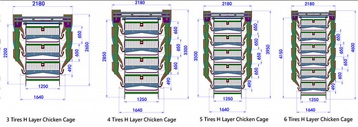 High Quality H Type Layer Chicken Cage for Poultry