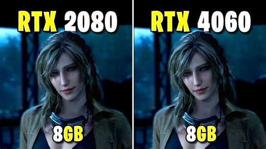 RTX 2080 vs RTX 4060 对比测试 11款游戏实测！（XeSS / DLSS 帧生成）