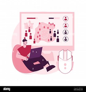 Strategy online games abstract concept vector illustration. Pc games, real-time multiplayer warfare, mobile strategy game, mouse MMOG, browser RPG, massive online multiplayer abstract metaphor Stock Vector Image & Art - Alamy