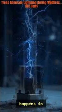 Trees Generate Lightning During Wildfires… But How? #unexplained #facts #marinemystery #science