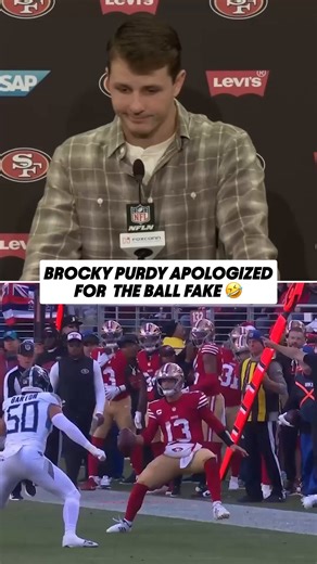 NFL on Prime Video on Instagram: "Brock Purdy apologized right away 🤣 (via @nfl, @49ers)"