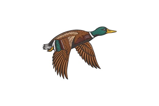 Flying Mallard Machine Embroidery Pattern, Wildlife Duck Hunting Design, Instant Download - Etsy