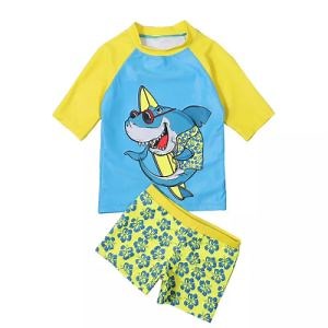 [Hot Item] Fashion Boys Two-Piece Swim Trunks Wholesale Quick Dry Kids Swimsuit