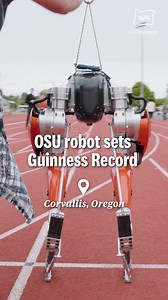 21K views · 639 reactions | An Oregon State University robot set the Guinness record for fastest 100-meter run by a bipedal robot! Video footage courtesy of Oregon State University | The Oregonian | Facebook
