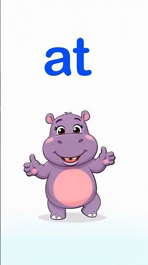 Teach Kids to Read | Two-Letter Word “AT” | Early Reading for Preschool & Kindergarten