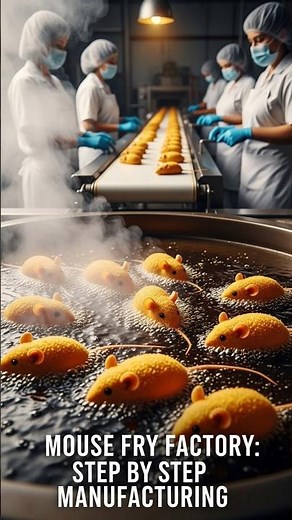 Mouse Fry Factory Manufacturing Process | Mouse in Every Step!"
