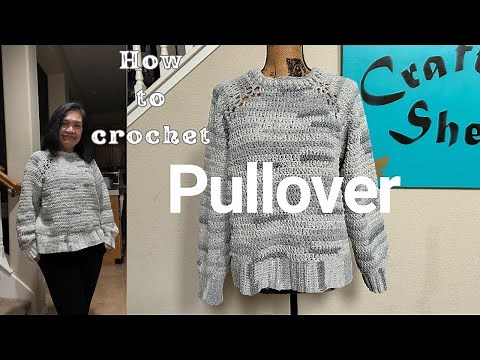 Very Simple Crochet Pullover Tutorial | Top-Down, Seamless & Beginner Friendly
