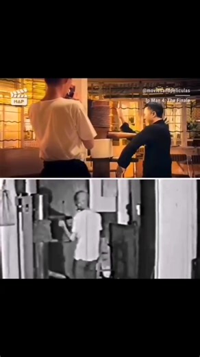 110K views · 4.5K reactions | Ah, young grasshopper! Feast your eyes on this moving display of skill and precision, where Donnie Yen and the legend himself, Yip Man, unite across time in a mesmerizing form comparison. A rhythmic dance between the ancient and the modern, it's a lesson in mastery not to be missed. . . . #KungFuMastery #DonnieYen #YipManLegacy | Wing Chun | Facebook