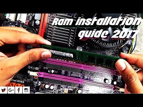 Learn How To Install DDR2 Ram Memory And Remove Ram Memory On Desktop Motherboard