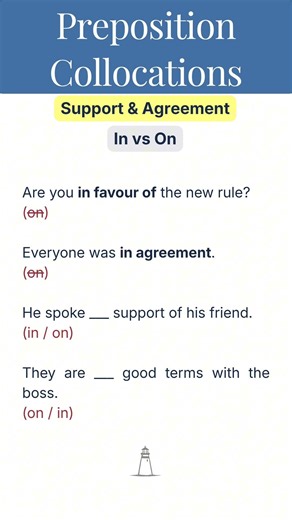 Preposition Collocations