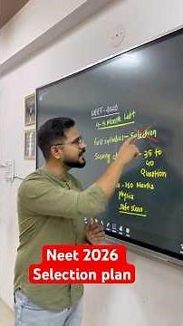 NEET 2026 Selection Plan । Mentorship Program with high scoring chapters