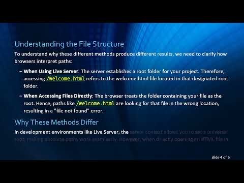 Linking to the Root Folder in HTML with Visual Studio Code