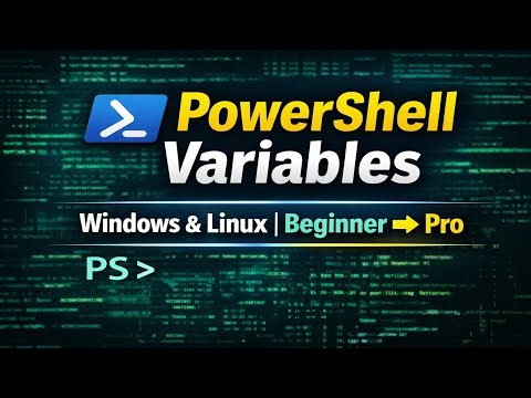 PowerShell Variables Tutorial in Hindi | Windows & Linux | From Basics to Advanced
