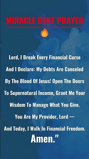Powerful Prayer for Financial Freedom 💸 | Break Every Curse in Jesus’ Name 🙏 #divineprayer