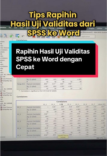 Tips Cepat Rapihin Hasil Uji Validitas SPSS