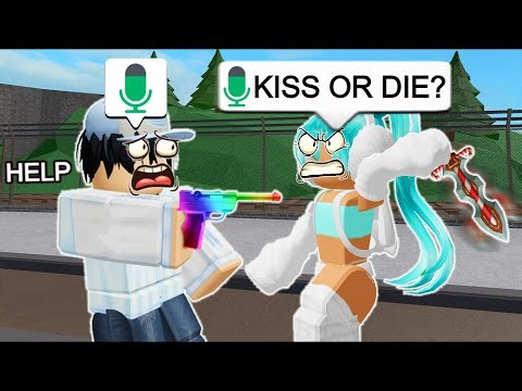 She Tried TO DATE ME In MM2 Roblox VOICE CHAT