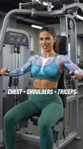 Upper Body Gym Workout for Women 🔥 Chest, Back, Arms & Shoulders (Beginner Friendly) #fitness