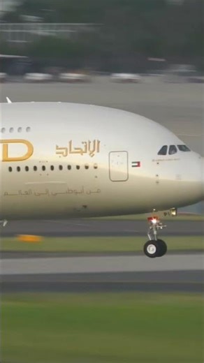 arrival of a380 | etihad a380 #trending #aviation