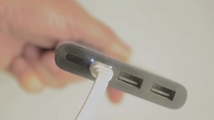 Download The powerbank is charging.The charge indicator flashes. for free