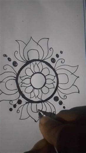 Unique short rangoli🌺#rangolibymanini#sankrantirangoli 🌺 beginners