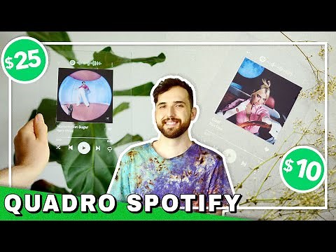 HOW TO MAKE AN INTERACTIVE SPOTIFY FRAME: 2 super easy and cheap techniques! | Spotify Glass Artwork