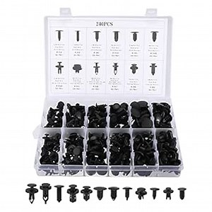 ACROPIX 240 Pcs Plastic Retainer Fastener Clip Rivet Kit for Ford for Honda for Toyota Bumper Fender Door Panel