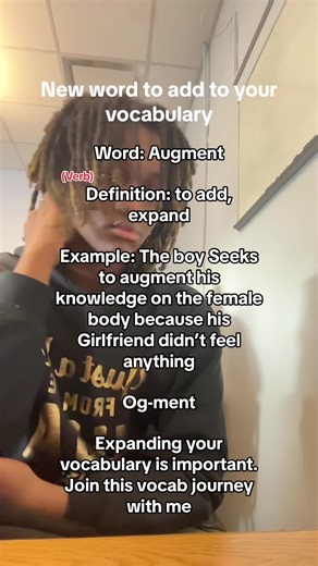 Augment. #augment #newword #words #vocabulary #fyp