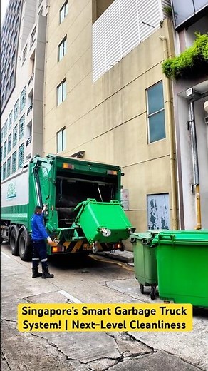 Singapore’s Smart Garbage Truck System! | Next-Level Cleanliness #cleansingapore