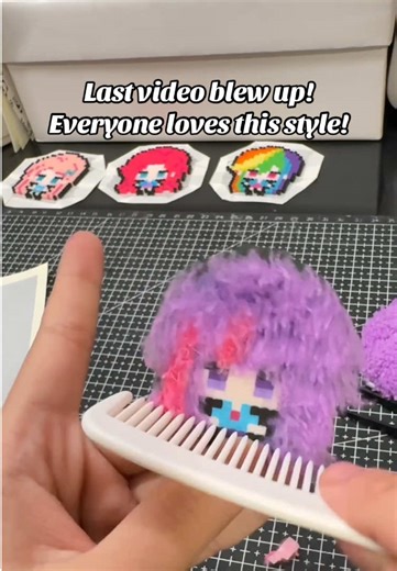 My last video blew up! Seems like everyone loves this kind of content!#DIY#handmade#perlerbeads#craft#fyp