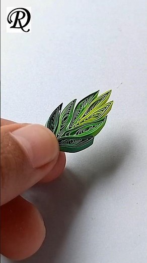 Paper quilling leaf tutorial 🍃