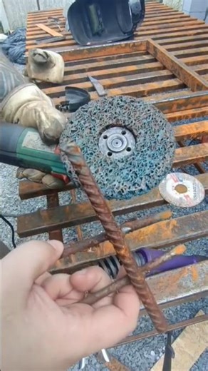 Grinder Hack from Scrap Metal #metalart #diy #blacksmith