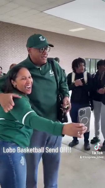Thank you to everyone who attended the Lobo Basketball send off!! You made this such a wonderful moment for our players and coaches! #loboup Lobo Nation!! | Longview ISD