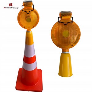 [Hot Item] Manufacturer Solar LED Road Barricade Construction Lamp Safety Traffic Flashing Signals Warning Light
