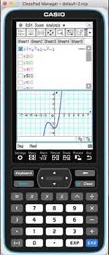 Using classpad to determine the point of inflection