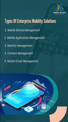 The Complete Guide to Enterprise Mobility Solutions #enterprisemobilitysolution #HiddenBrains #tech