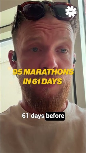 He Ran 95 marathons in 61 days without running a marathon before 🤯