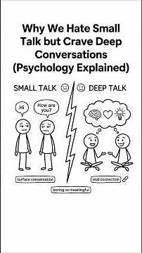 Why We Hate Small Talk but Crave Deep Conversations (Psychology Explained) #usa