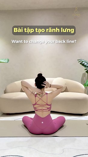 Bài tập tạo rãnh lưng #QueensYogaTeam #SlinaYoga #yogatainha | Slina Yoga