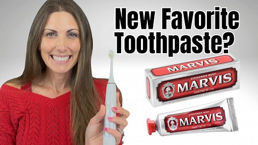 Watch Review   Demo of Marvis Cinnamon Mint Toothpaste on Amazon Live