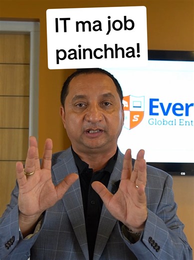 AI le sabai IT jobs khayeko chhaina—You are just looking at wrong places💡💻 AI le code lekhla, tara physical server setup garne, Data Center manage garne, ra infrastructure secure rakhne kaam sadhai manchhekai ho. Everest IT ma hami tyahi aaja ko demand anusar ko practical skill sikauchhaun, All the courses are accesible via online and physical classes in Kathmandu and in Los Angeles, USA : 🛡️ System Administrator, IT Support, IT Helpdesk 🌐 Network & Infrastructure Specialist, Cloud Specialis
