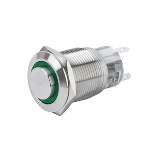 [Hot Item] 19mm Momentary/Latching 1no1nc/2no2nc with LED Light 5A 250VAC Pin Terminal Push Button Switch
