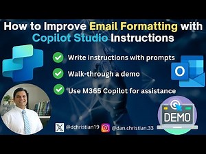 How to Improve Email Formatting with Copilot Studio Instructions