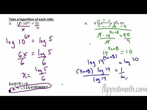Pre Calc - 7.3 Solve Exponential/Logarithmic Equations