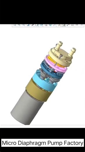 How to Service a Micro Diaphragm Pump - Exploded View Animation & Part Names